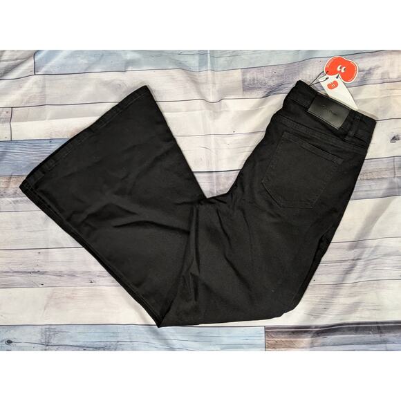 NWT CIDER High Stretch Denim High Waist Stretch Flared Jeans Size L - Picture 6 of 9
